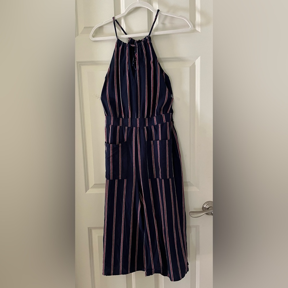Women’s Universal Thread XS striped red/white/blue sleeveless jumpsuit Romper